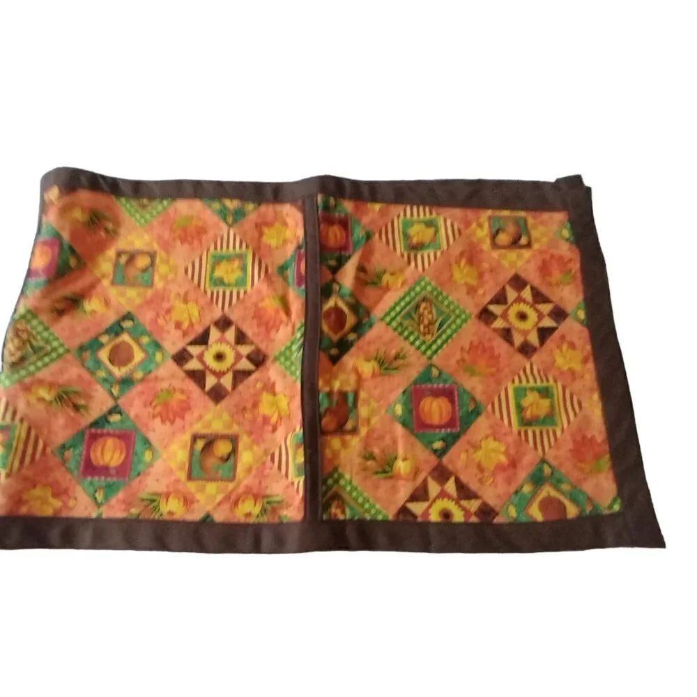 Handmade Table Runner Fall Autumn Harvest Rectangular 12 x 40 Inches
